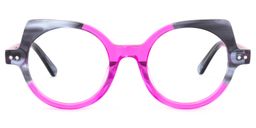 Gilbert Cateye Purple Glasses0