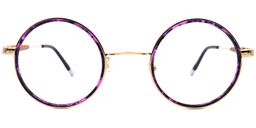 Leon Retro Purple Glasses0