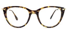 Clement Cat Eye Light Amber Glasses0