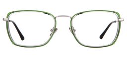 Georgia Rectangle Green Glasses0