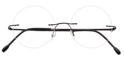 Cytheria Round Black Glasses1