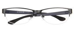 Caleb Semi-Rimless Blue-Black Glasses1