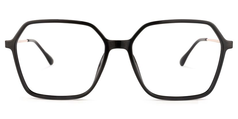Wisdom Geometric Black Glasses