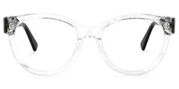 Yasir Round Clear Glasses0