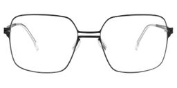 Yadira Square Black Glasses0