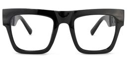 Geneva Square Black Glasses0