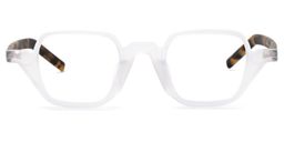 Yasin Square White Glasses0