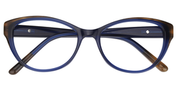 Irving Cateye Dark Blue Glasses1