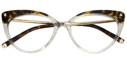 Alivia Cat Eye Tortoise&Clear Glasses2