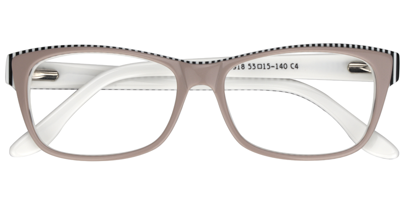 Rectangle Beige Glasses1