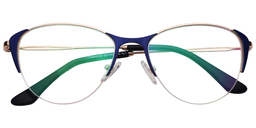 Sonja Cat Eye Blue Glasses1