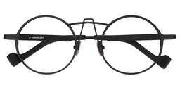 Abdul Round Black Glasses1