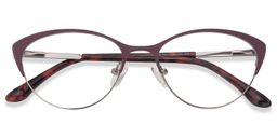 Cian Cat Eye Amaranth Glasses1