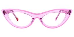 Yuki Cateye Pink Glasses0