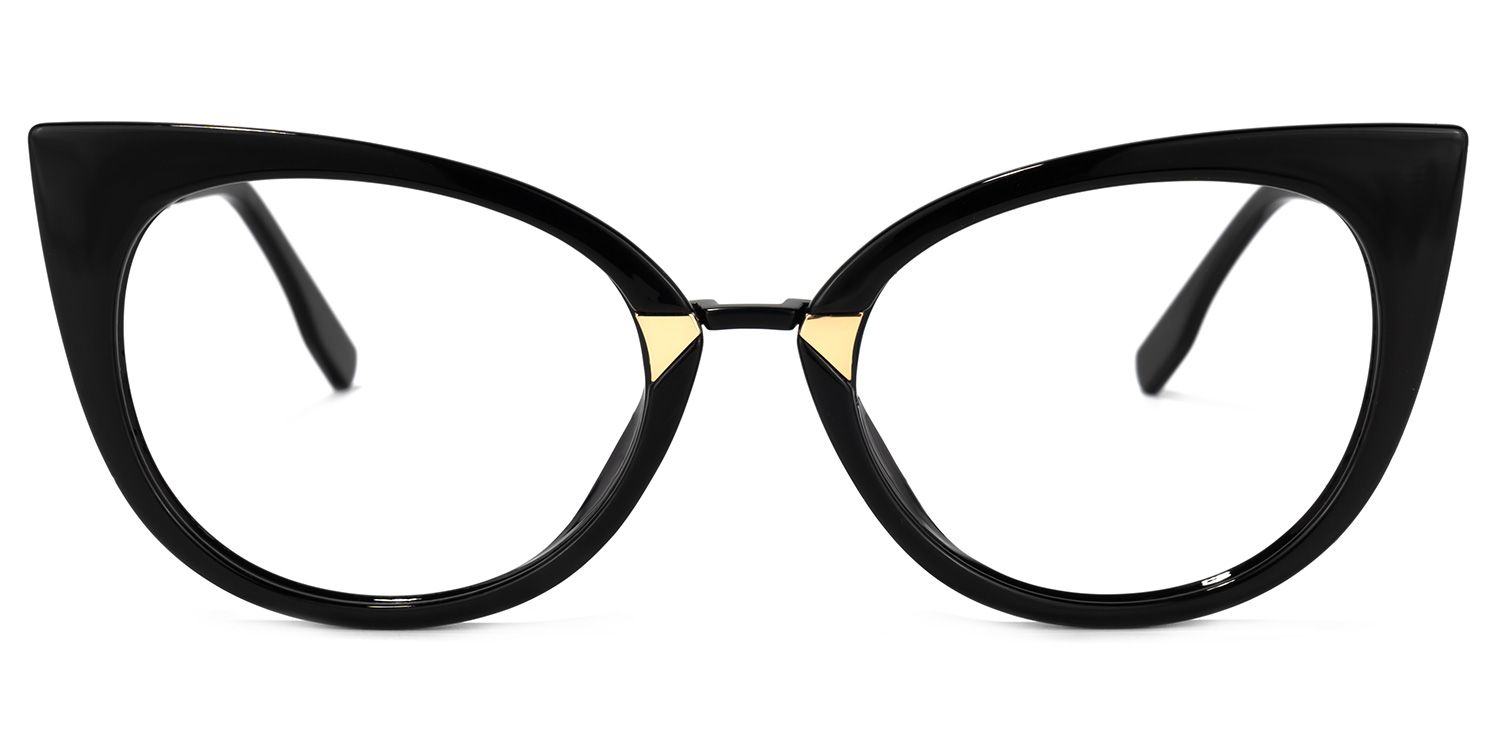 Cat Eye Black Glasses | Zeelool Eyeglass Frame0