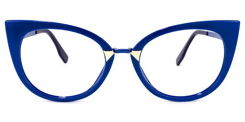 Jacqueline Cat Eye Blue Glasses