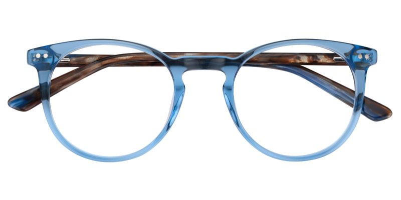 Round Blue Glasses | Zeelool Eyeglasses1