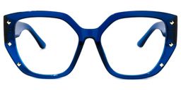 Fletcher Square Dark-Blue Glasses0