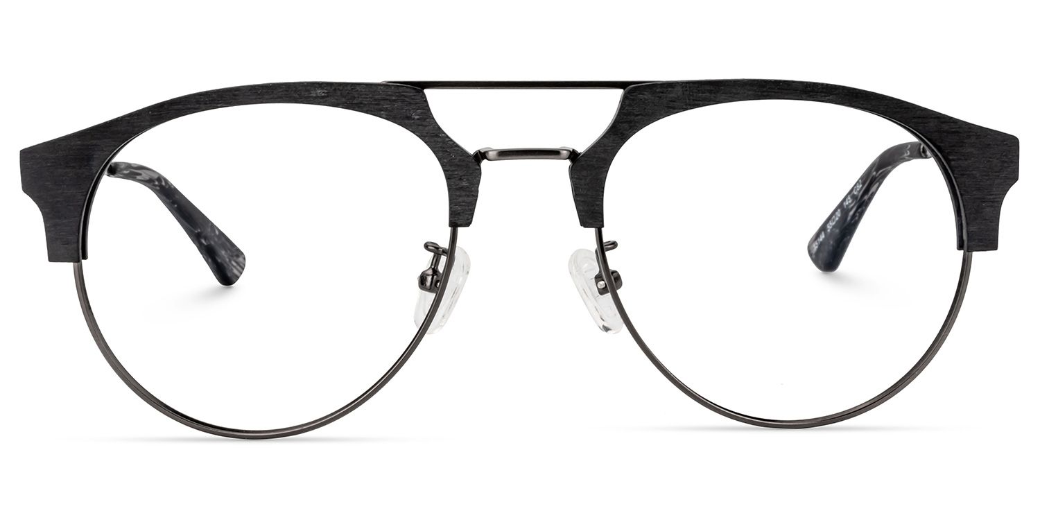 Aviator Black Glasses | Zeelool Glasses0