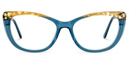 Claudius Cat Eye Blue Glasses0
