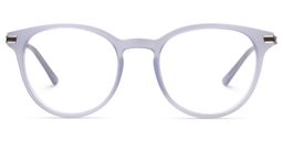 Clementine Round Greyish-Purple Glasses0