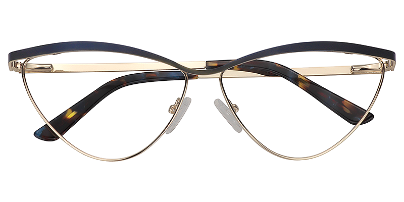 Hedy Blue Cateye Glasses  | Zeelool Eyeglass Frames2
