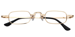 Atalanta Rectangle Gold Glasses1