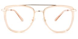 Sanders Aviator Beige Glasses0