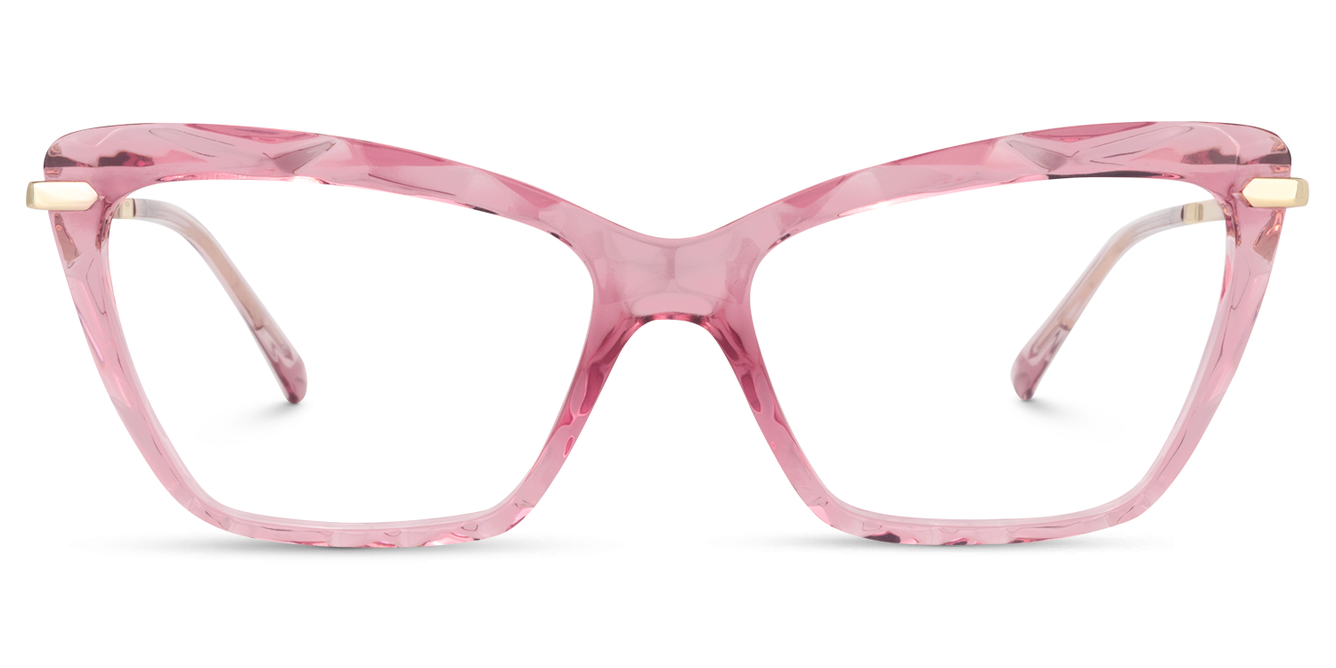 Cateye Pink Glasses | Zeelool Eyewear Online0