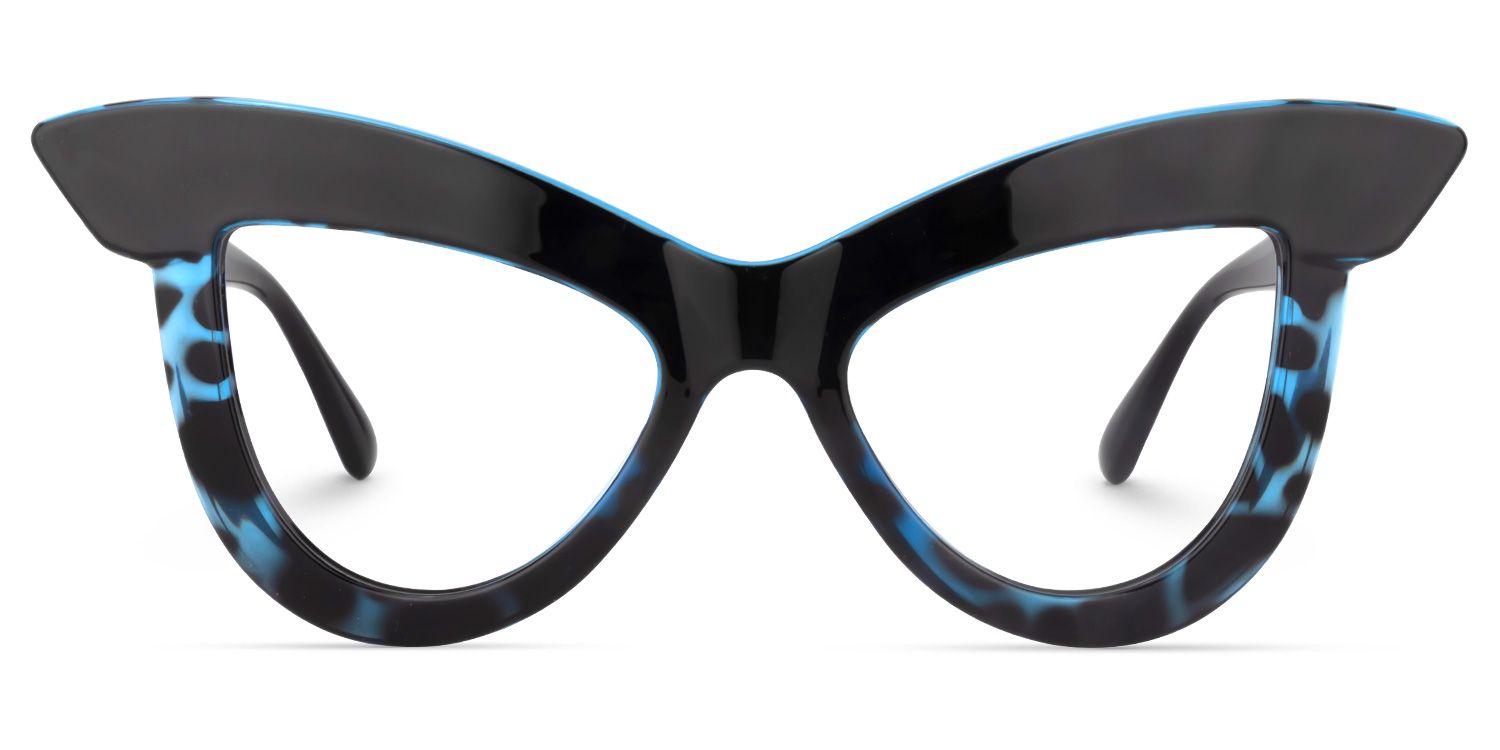 Cat Eye Blue-Tortoise Glasses | Zeelool Glasses0