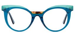 Lismary Cateye Blue Glasses0