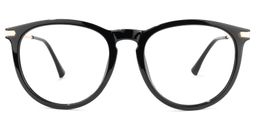 Tracey Round Black Glasses0