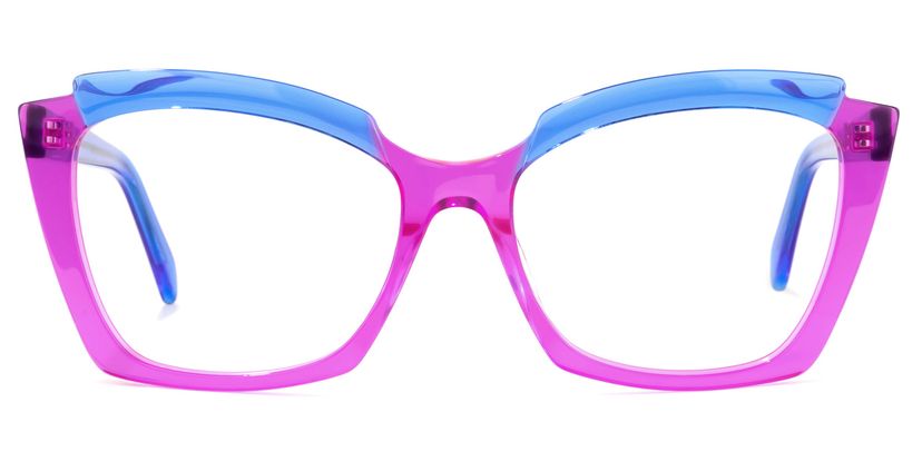 Benesa Browline Purple Glasses