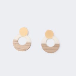 Stylish Acetate Two-Tone Earrings1