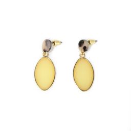 Stylish Square Yellow Earrings1