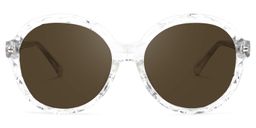 Lila Round Clear Glasses7