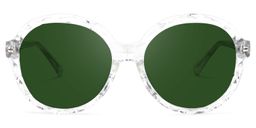 Lila Round Clear Glasses10