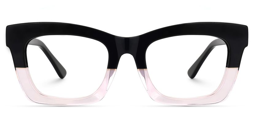 Vargas Square Black-Pink Glasses