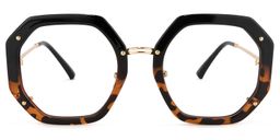 Mariah Geometric Tortoise Glasses0