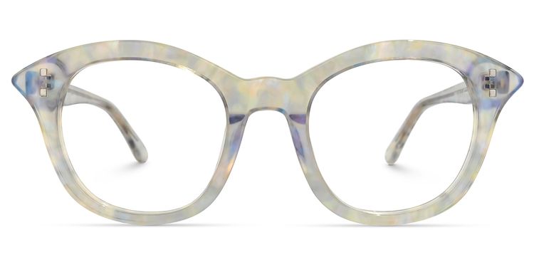Carlock Square White Glasses