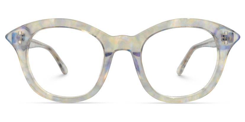Carlock Square White Glasses