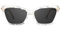 Juliet Clear Rectangle Sunglasses0