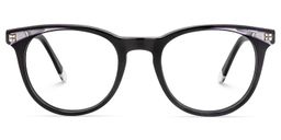 Duran Round Black Glasses0