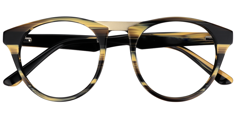 Round Light Amber Glasses1