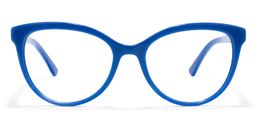 Elbert Round Blue Glasses0