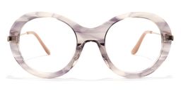 Elmer Round Purple Glasses0