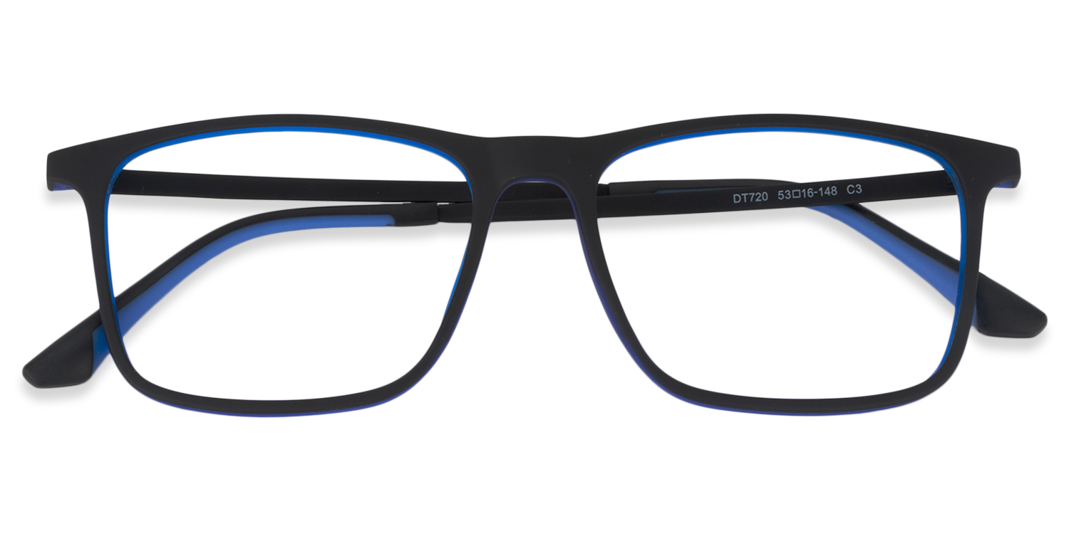 Rectangle Black Glasses | Zeelool Glasses1