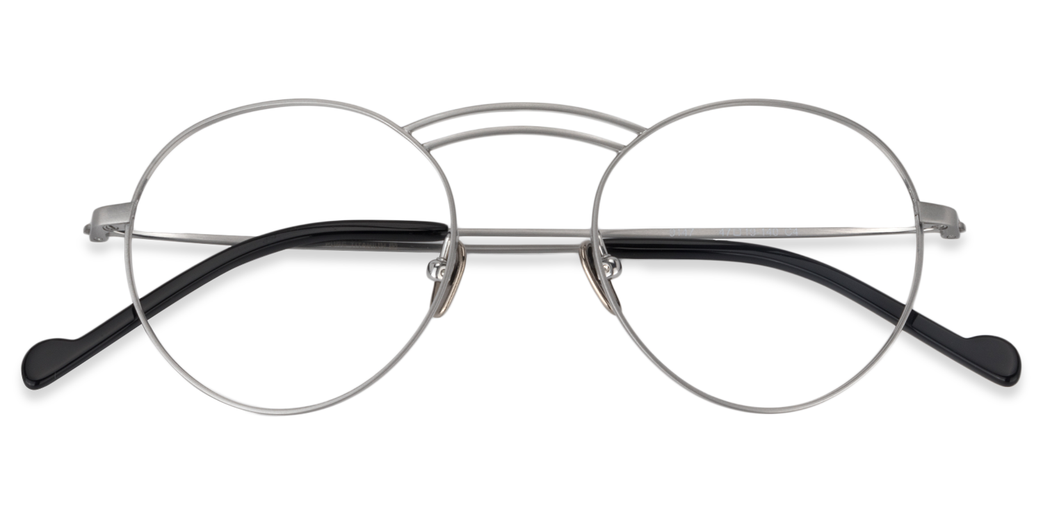 Round Silver Glasses | Zeelool Glasses1
