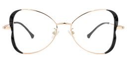 Edith Geometric Black Glasses0