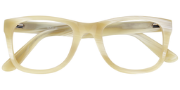 Alexis Rectangle Beige Glasses1